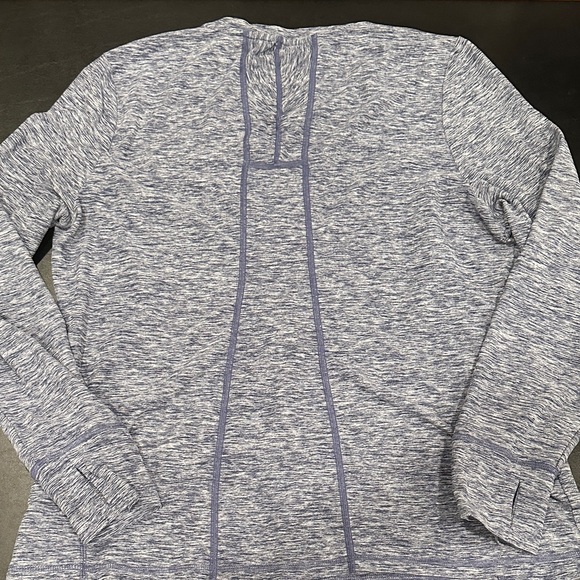 Title Nine Blue Grace Buttah Base Layer Heather Long Sleeve Top - Picture 7 of 8